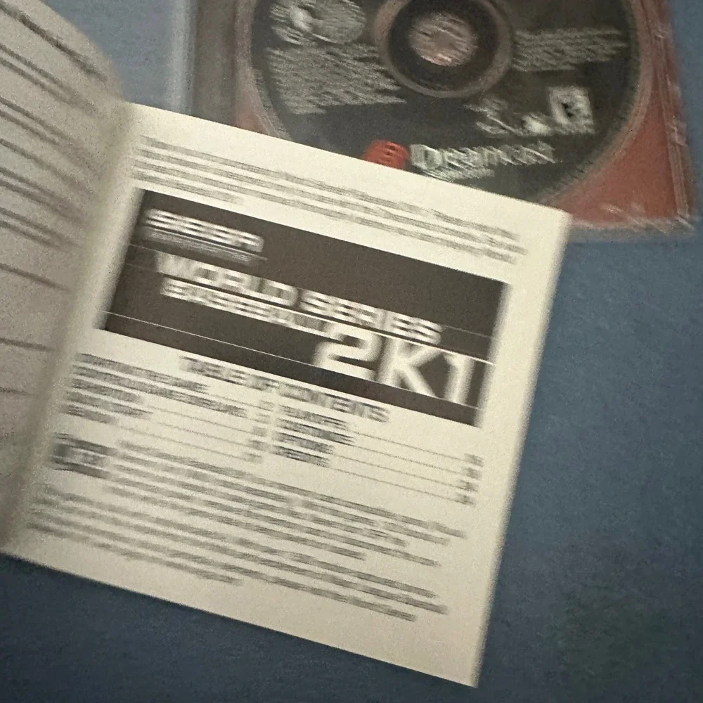 Sega Dreamcast World Series Baseball 2K1 MLB‎ Video Game Complete CIB 51055